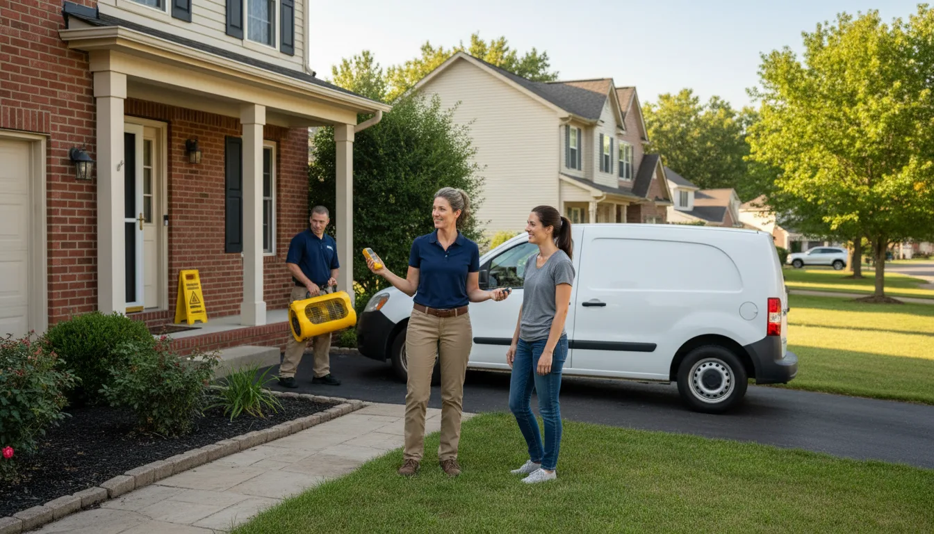 Water restoration image for Water Damage & Restoration Services in Saffell, AR